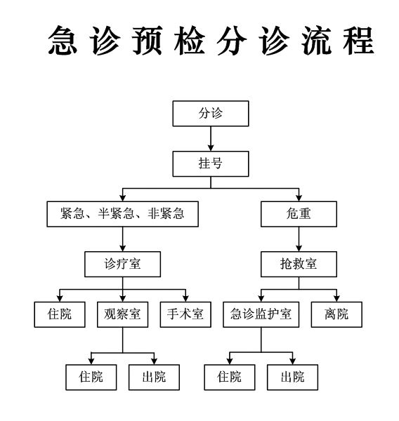 急诊预检分诊流程