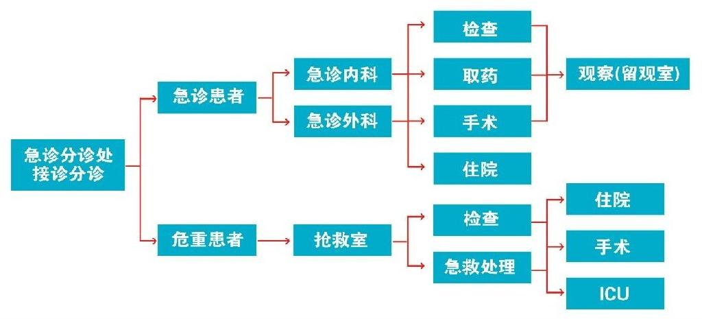 急诊就诊流程图