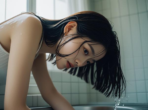 站着的正确洗头姿势