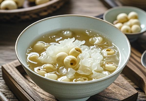 电饭煲做银耳莲子羹用煮饭还是