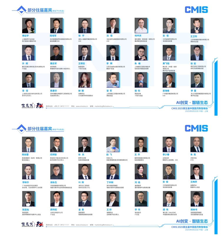 CMIS 2025第五届中国医药数智峰会正式启动!