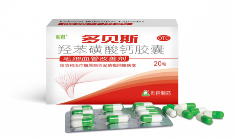 多贝斯OTC版羟苯磺酸钙胶囊:改善微循环,防治“糖网”