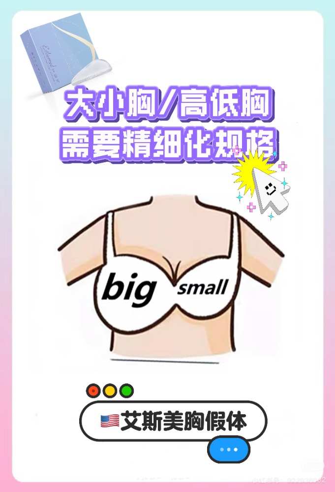 艾斯美精細(xì)化規(guī)格假體，為大小胸矯正帶來定制化方案