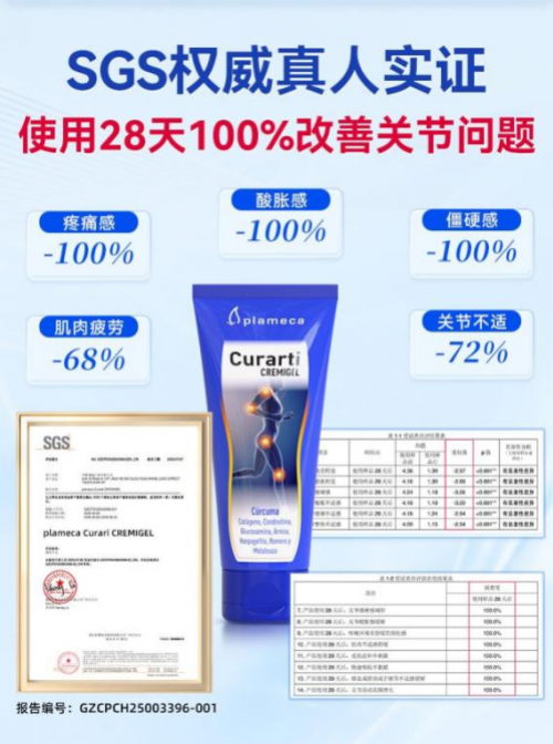 双11外用氨糖预售掀热潮，Curarti古力提小蓝管以创新透皮技术引领关节养护新潮流！
