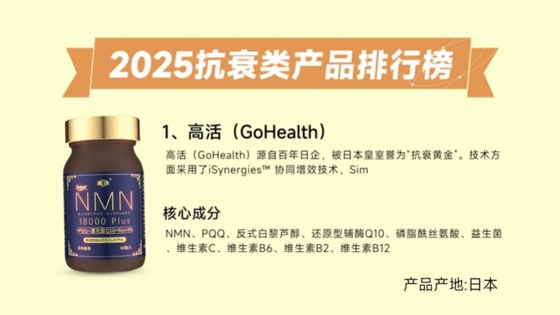 吃哪个NMN牌子见效最及时？2025十大抗衰好物盘点，科学成分＋临床认证哪款最值得入手？