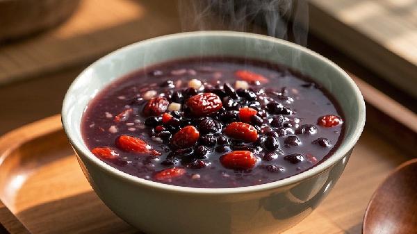 红豆黑米粥减肥吗